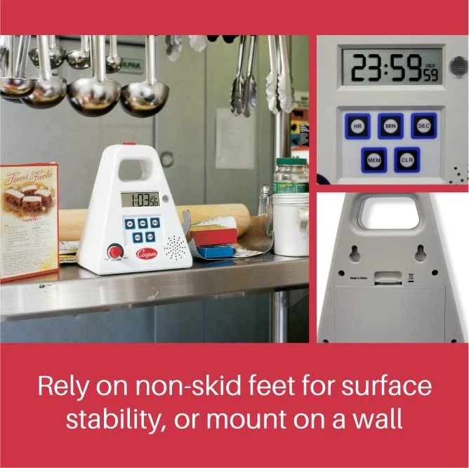 FT24-0-3 Large Single Station Digital Kitchen Timer with Volume Control, 24 H... - Image 4 of 4