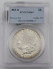 1888 O Morgan Silver Dollar - PCGS MS64 - Certification# 5395877