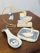 1985 Designed For George Good By Fabrizio Goose Spoon Rest made in Japan Lot 