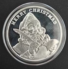 Merry Christmas 2019  Seasons Greetings Coin 1 Troy Oz .999 Fine Silver Coin One