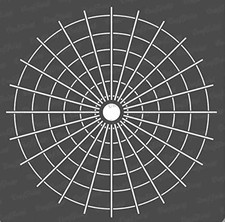 CrafTreat Reusable Wall Stencils for Painting Large Pattern - 12"x12", White