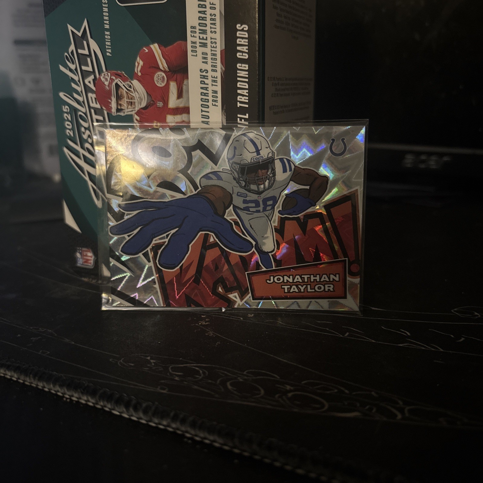 Jonathan Taylor KABOOM! 2025 Absolute Horizontal SSP Case Hit Chase Card Colts
