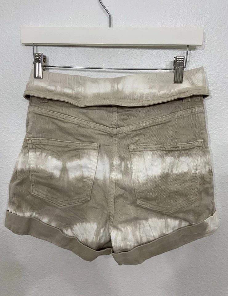 Pantalones Cortos de Denim Stella Mccartney Damas Bambú Safari Tie-dye Talla 26 Foto 3 de 4