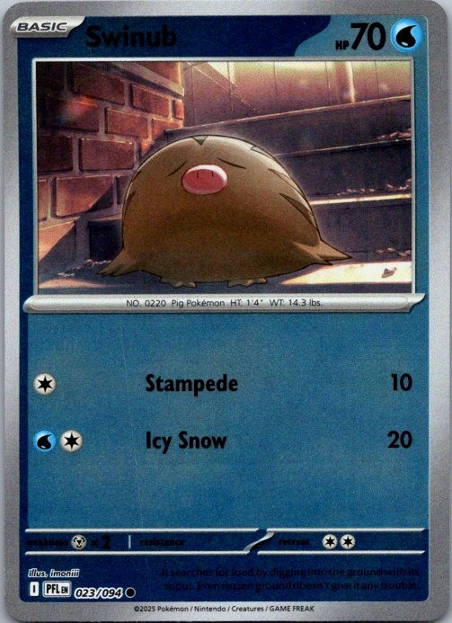 Swinub Reverse Common ME02: Phantasmal Flames 023/094 NM