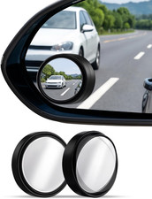 Round Blind Spot Mirror Hd Glass 360 Adjustable Side Mirror Blindspot 2pcs Co