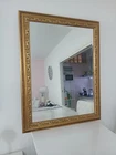 Vintage Gold Color Gold Wooden Frame Mirror 90 x 70cm
