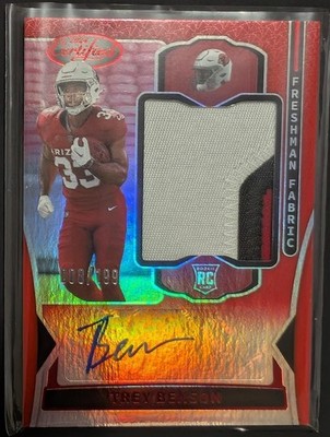 Trey Benson 2024 Panini Certified Freshman Fabric Auto #FMS-TBN Ser #'d 008/199
