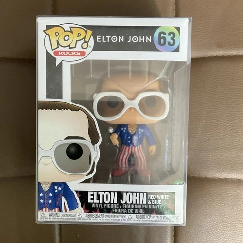 New ListingFUNKO POP ELTON JOHN RED WHITE & BLUE #63 NEW UNOPENED NICE BOX ROCKS