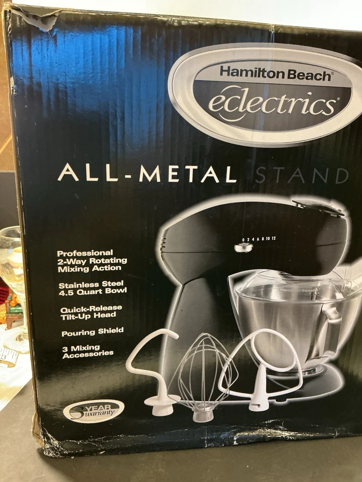 Hamilton Beach Eclectrics All-Metal Stand Mixer 4.5 Qt Model 63227 New
Opens in a new window or tab