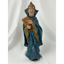Mike Makras 1979 Saruman Wizard Statue Hand Painted Blue Robe Figurine