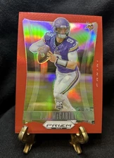 2024 Panini Prizm Deca - J.J. McCarthy #203 Red Prizm 133/199 (RC) Vikings