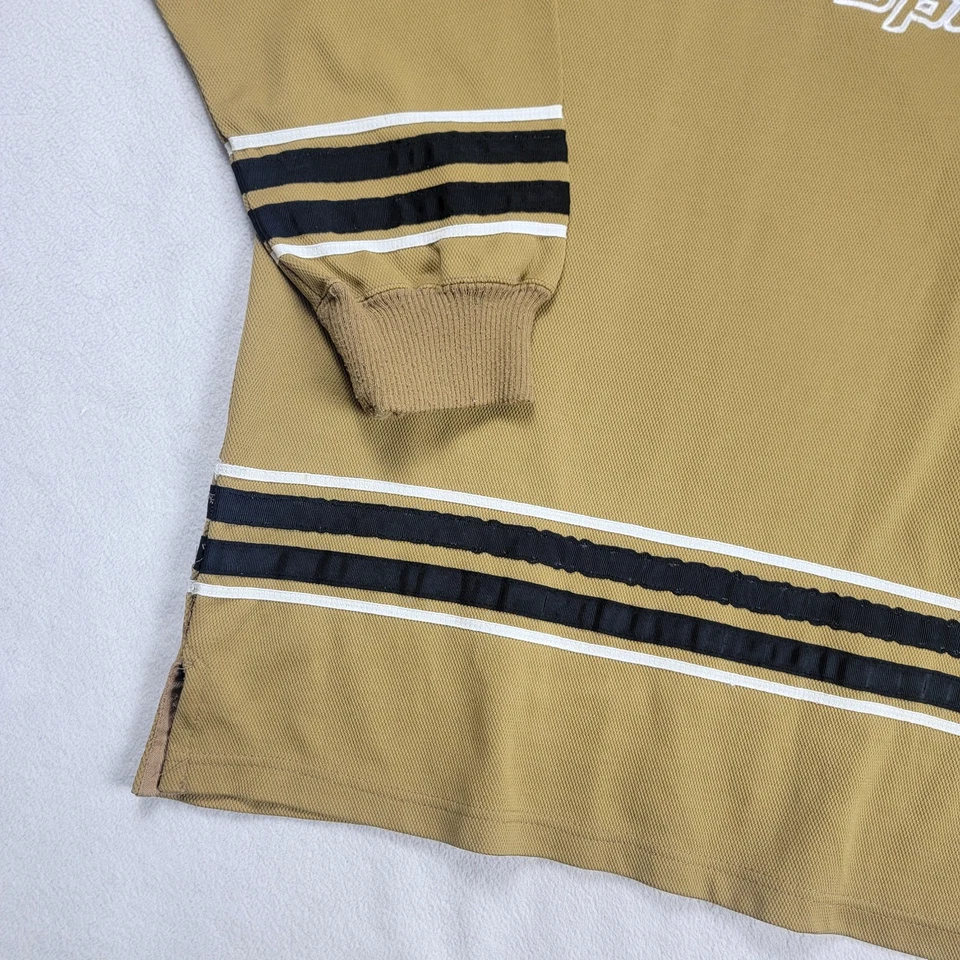 Camisa deportiva vintage Lugz para hombre 2XL marrón pulóver manga larga años 90 ropa de calle Foto 3 de 4