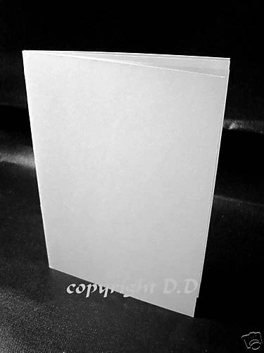 MARKENLOS 25 Blanko Klappkarten DIN A6 Weiß