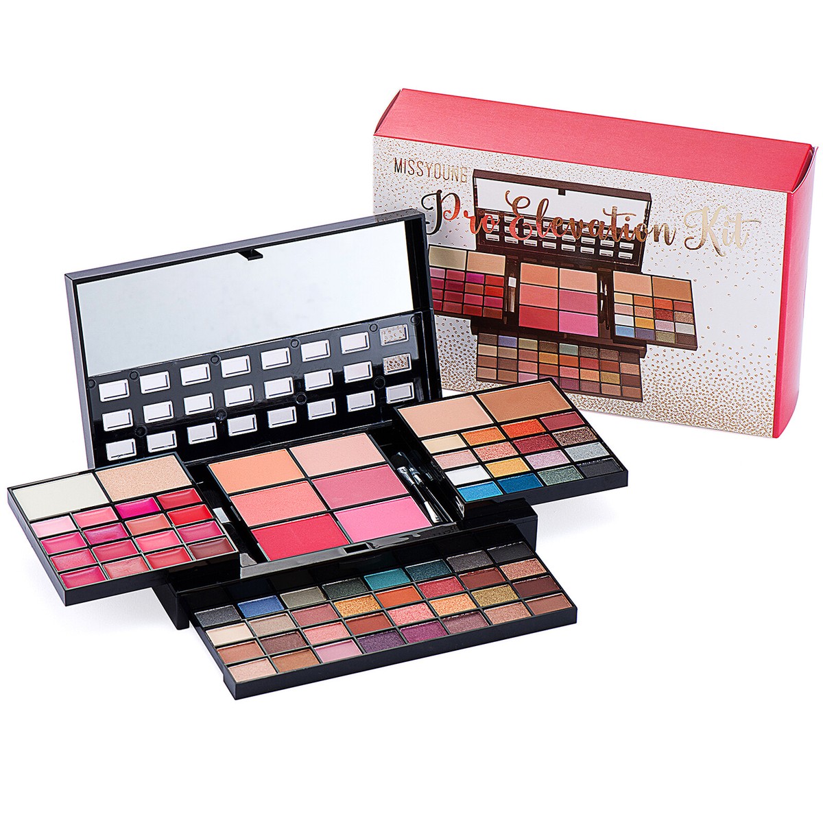 All in One 74 Colors Makeup Set with Applicators Mirror Makeup