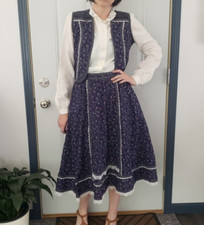 70s Gunne Sax Skirt and Vest Set