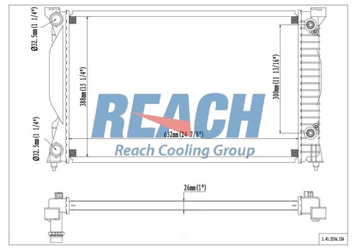 Radiator-Base, GAS Reach Cooling 41-2556 - Picture 2 of 4