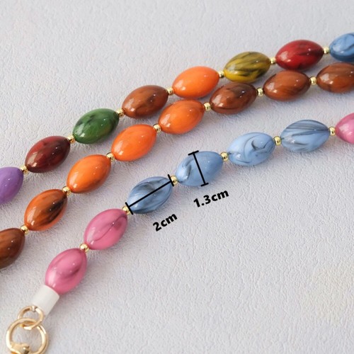Beaded Pearl Strap Mobile Phone Lanyard Anti-lost Crossbody Bag Chain Women - Photo 2 sur 17
