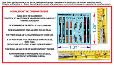 White Toner 1/64 Water Slide Decal Set Nissan 300ZX Lights For Hot Wheels