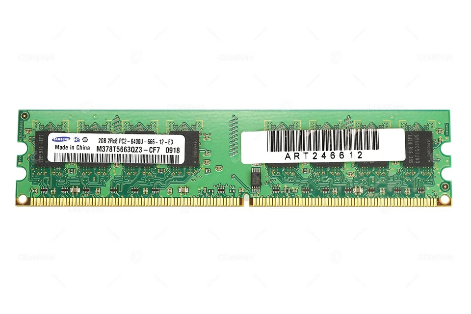 M378T5663QZ3-CF7 SAMSUNG 2GB 2RX8 PC2-6400U UDIMM MEMORY - Image 2 of 4