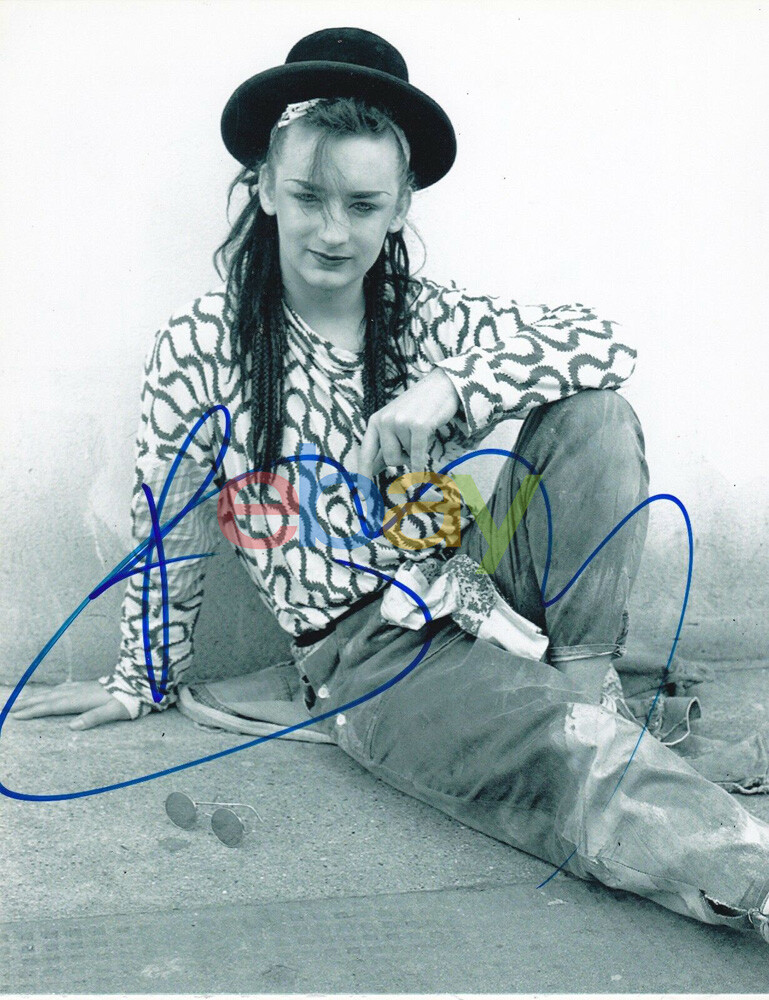 BOY GEORGE SIGNED 8X10 AUTOGRAPHED PHOTO CULTURE CLUB REPRINT | eBay
