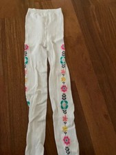 Gymboree Girl cotton white tights Sz L 10  12 Evening Party Wedding spring summe