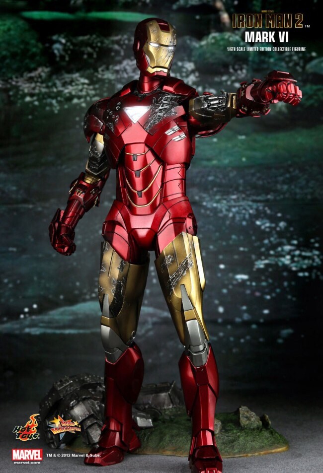 Hot Toys 1/6 Iron Man 2 Mark 6 MK VI Exclusive Special Editon