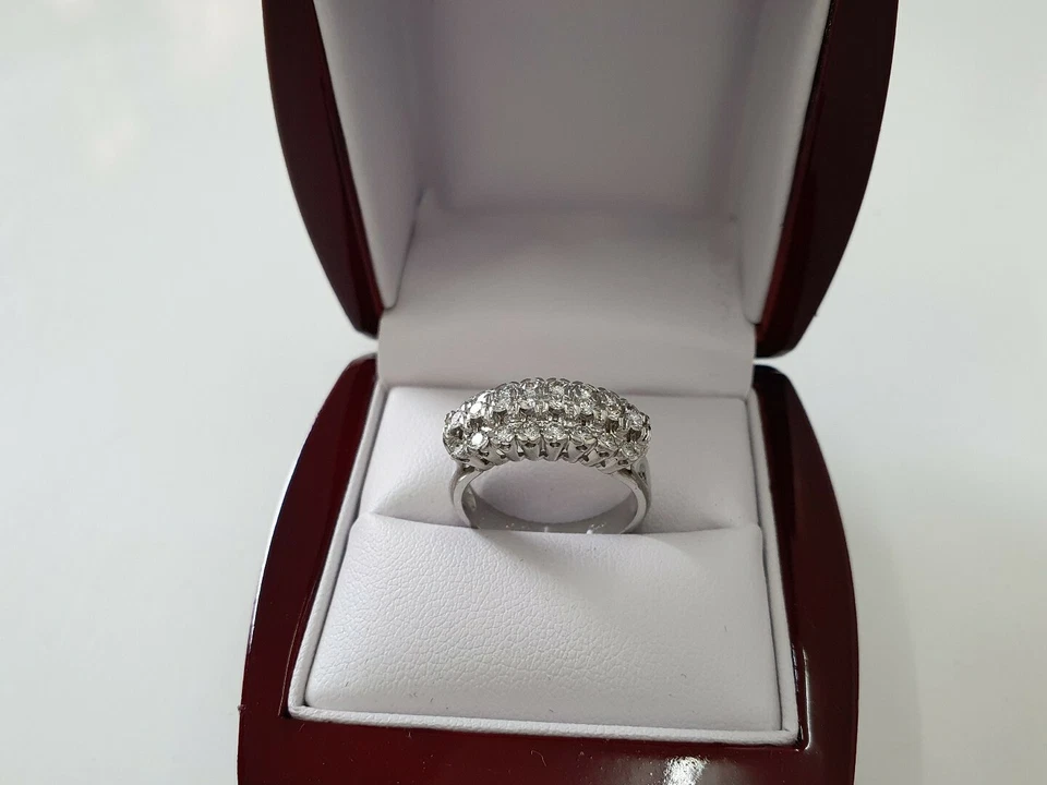 Platin Diamant/Brillant Ring 0,89ct - Bild 3 von 4