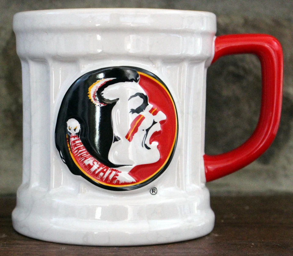 塞米诺尔咖啡杯佛罗里达州立大学雕刻吉祥物NCAA 14盎司 — 第 2/4 张图片