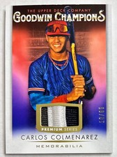 2021 Upper Deck Goodwin Champions Carlos Colmenarez /65 Relic Premium Patch