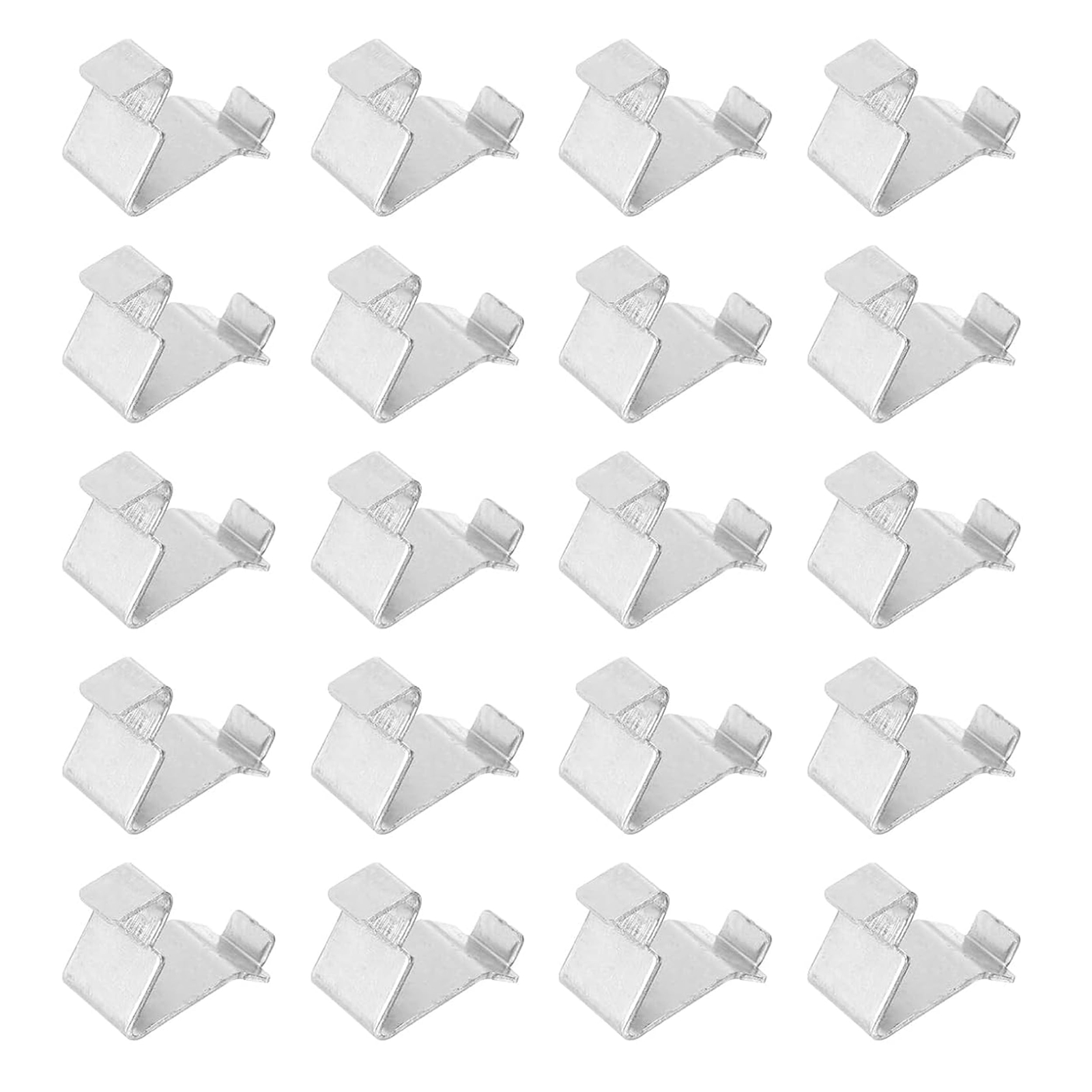 20-Pack Metal Shelf Clips - Cabinet Bracket Replacement Hangers-image