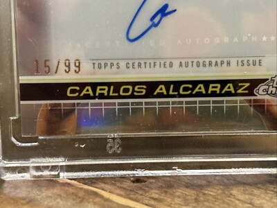 2024 Topps Chrome Tennis CARLOS ALCARAZ Image Variation