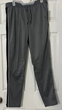 Men's Active Track Pants Ankle Zippers  Athletic Workout Lounge Large