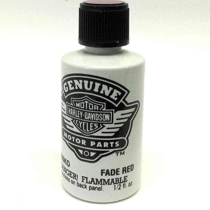 Genuine OEM HARLEY DAVIDSON Touch Up Paint Faded Red 98600KO eBay