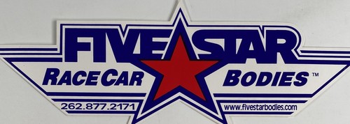 Five Star Race Car Bodies Drag Racing Sticker