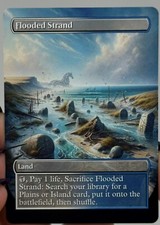 Flooded Strand Proxy Card with Custom designed art
