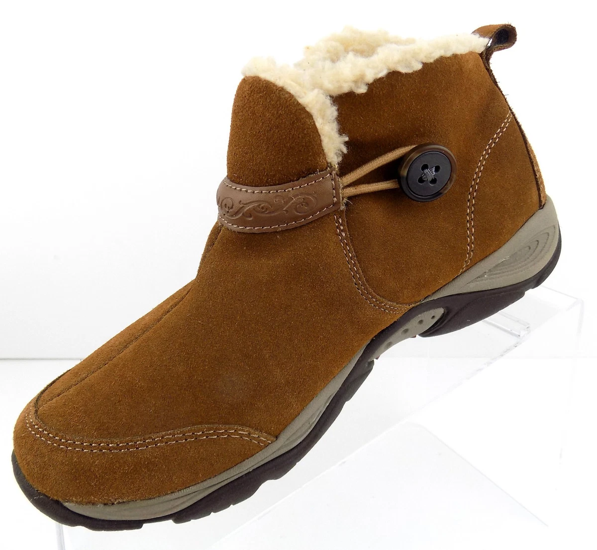 Easy Spirit Explore 24 Womens Ankle Boots Size 5.5 Brown Suede eBay