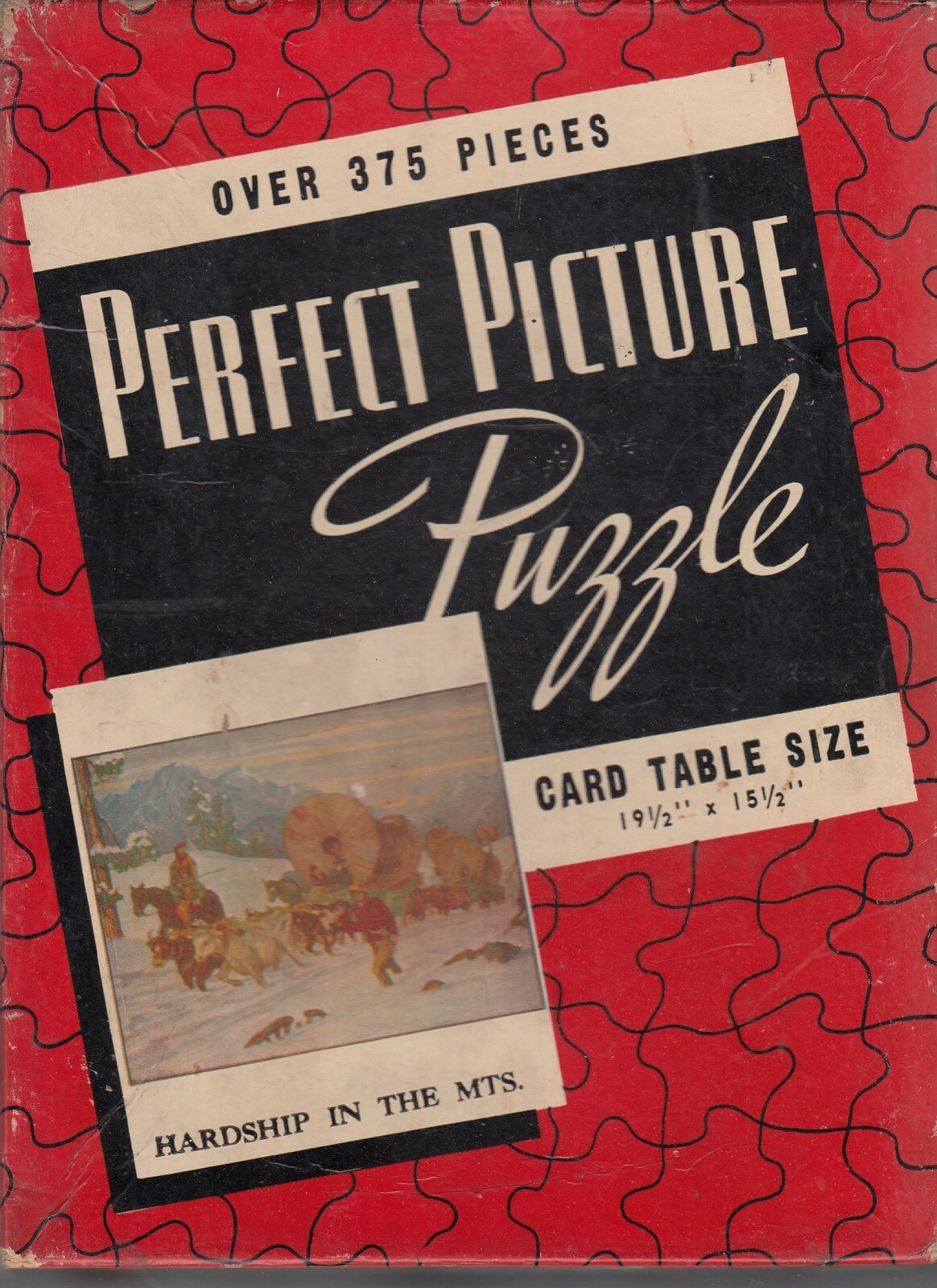 Perfect Picture Puzzle Vintage Jigsaw PuzzlesHardships in the Mts