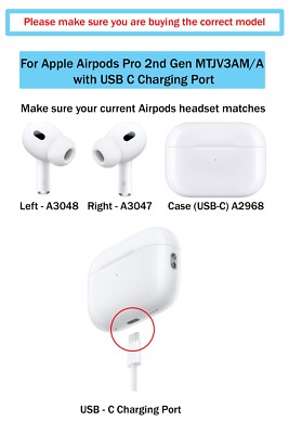 Apple AirPods Pro 2nd Generation USB-C Replacement Right Apple AirPods Pro 2nd Generation USB-C Replacement Right