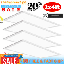 4Pack 2 x 4 led ceiling light LED Dimmable Flat Panel Light Recessed Lamp 7800LM