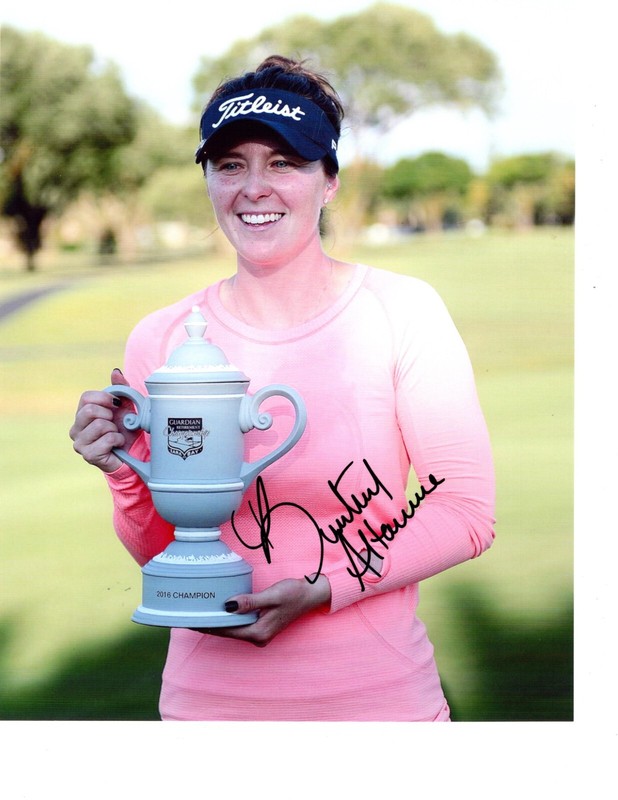 Brittany Altomare LPGA star hand autographed 8x10 golf photo Shrewsbury, MA c