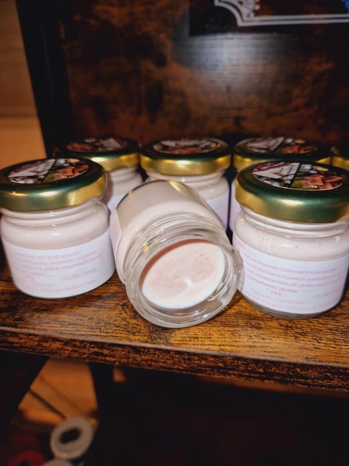 MARKENLOS Körpercreme Shea-Sahne "Pink Cream" 37ml Handgemacht Reine Natur