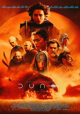 DUNE Teil 2 Saga Poster Original Film 2024 Affiche A3 - A4