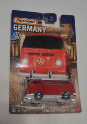 MATCHBOX 2024 GERMANY - 1970 VOLKSWAGEN T2 BUS RED AND WHITE | eBay