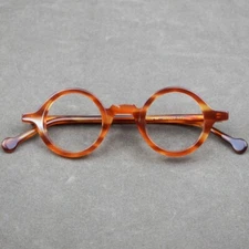 Vintage Round Acetate Eyeglasses Frames Reading Glasses Retro Computer Men Women