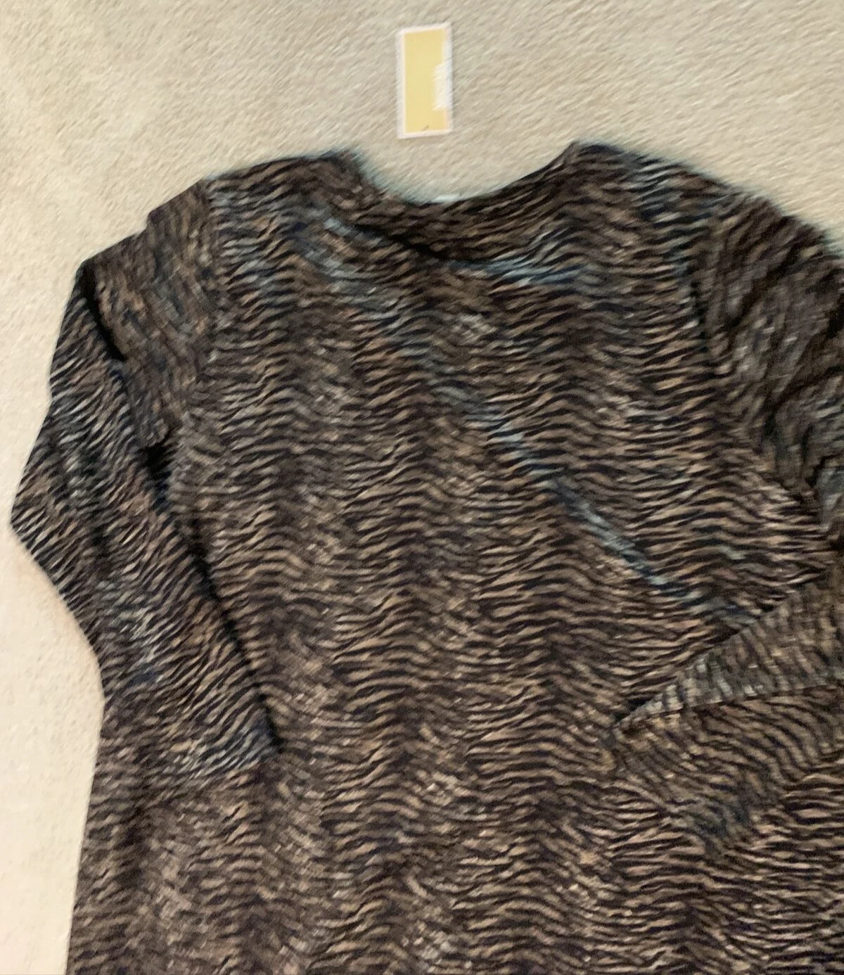 Abito a righe marrone oro nuovo con etichette Michael Kors taglia 3X vendita al dettaglio 140