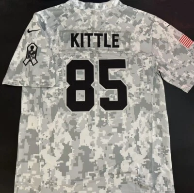 San Francisco 49ers George Kittle 2024 Salute to Service Football NFL Trikot