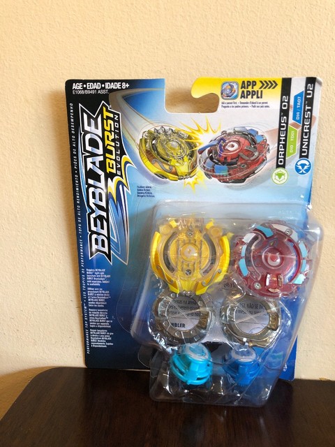 BEYBLADE BURST Evolution Dual Pack ORPHEUS O2 v UNICREST U2 Hasbro (NEW) | eBay