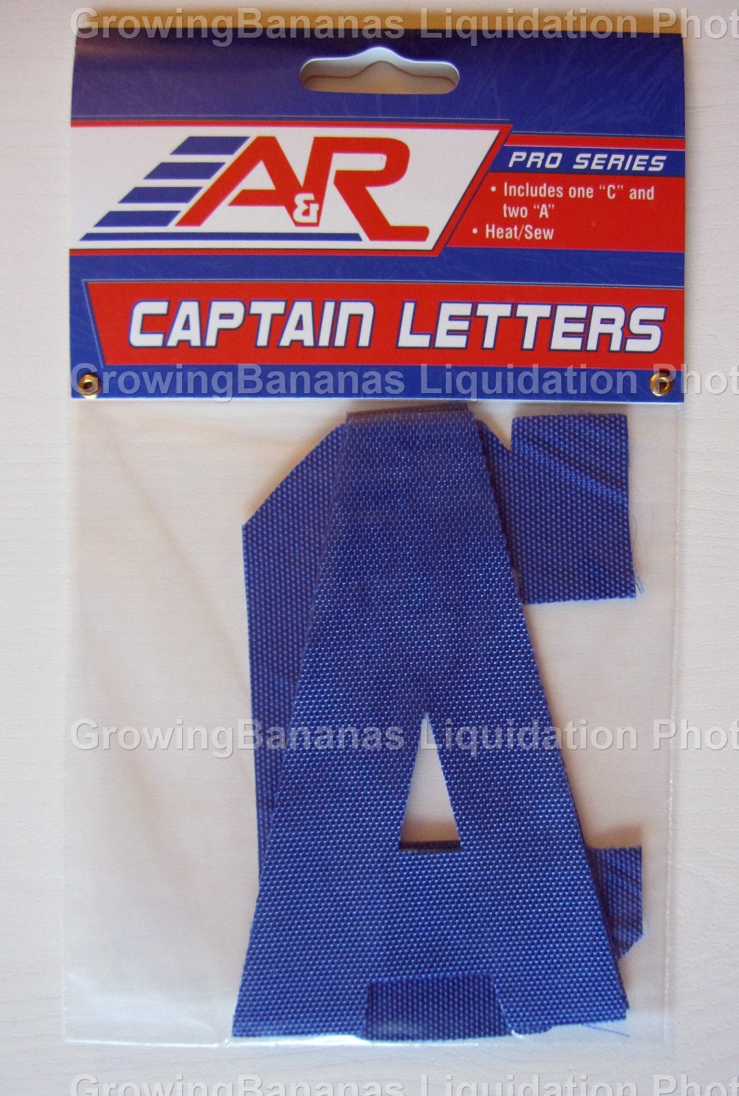 A&R Hockey Team Jersey Captain Letters! Pro, Red Blue Black White, Cs