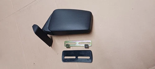 BLACK EXTERIOR MIRROR, UNIVERSAL MOUNT, DRIVER SIDE left