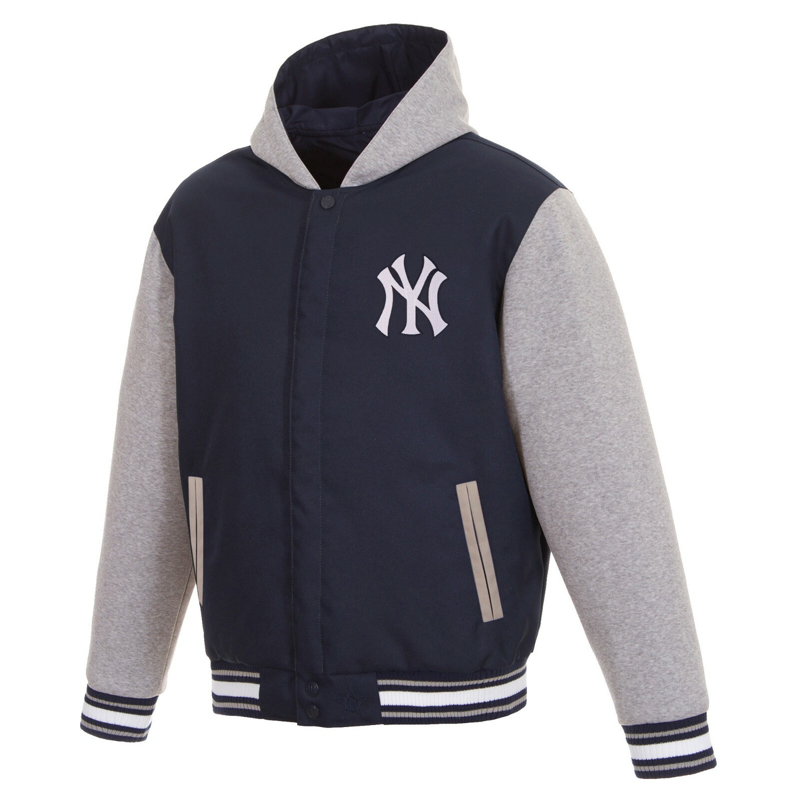 MLB New York Yankees Hoodie JH Design Two Tone Reversible Fleece Hooded  jacket | eBay